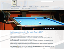 Tablet Screenshot of billard-club-bergedorf.de